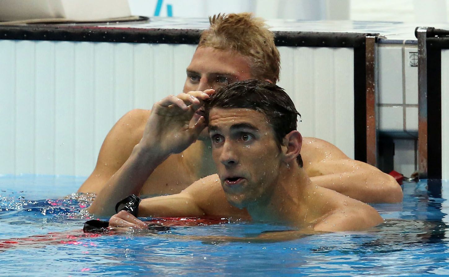 Americký plavec Michael Phelps na OH v Londýně 2012