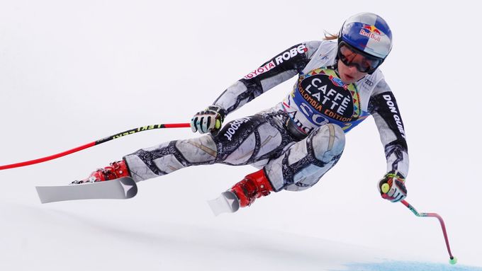 Alpine Skiing - FIS Alpine Skiing World Cup Finals - Women's Downhilll - Grandvalira, Soldeu, Andorra - March 13, 2019 - Ester Ledecka of the Czech Republic in action. RE