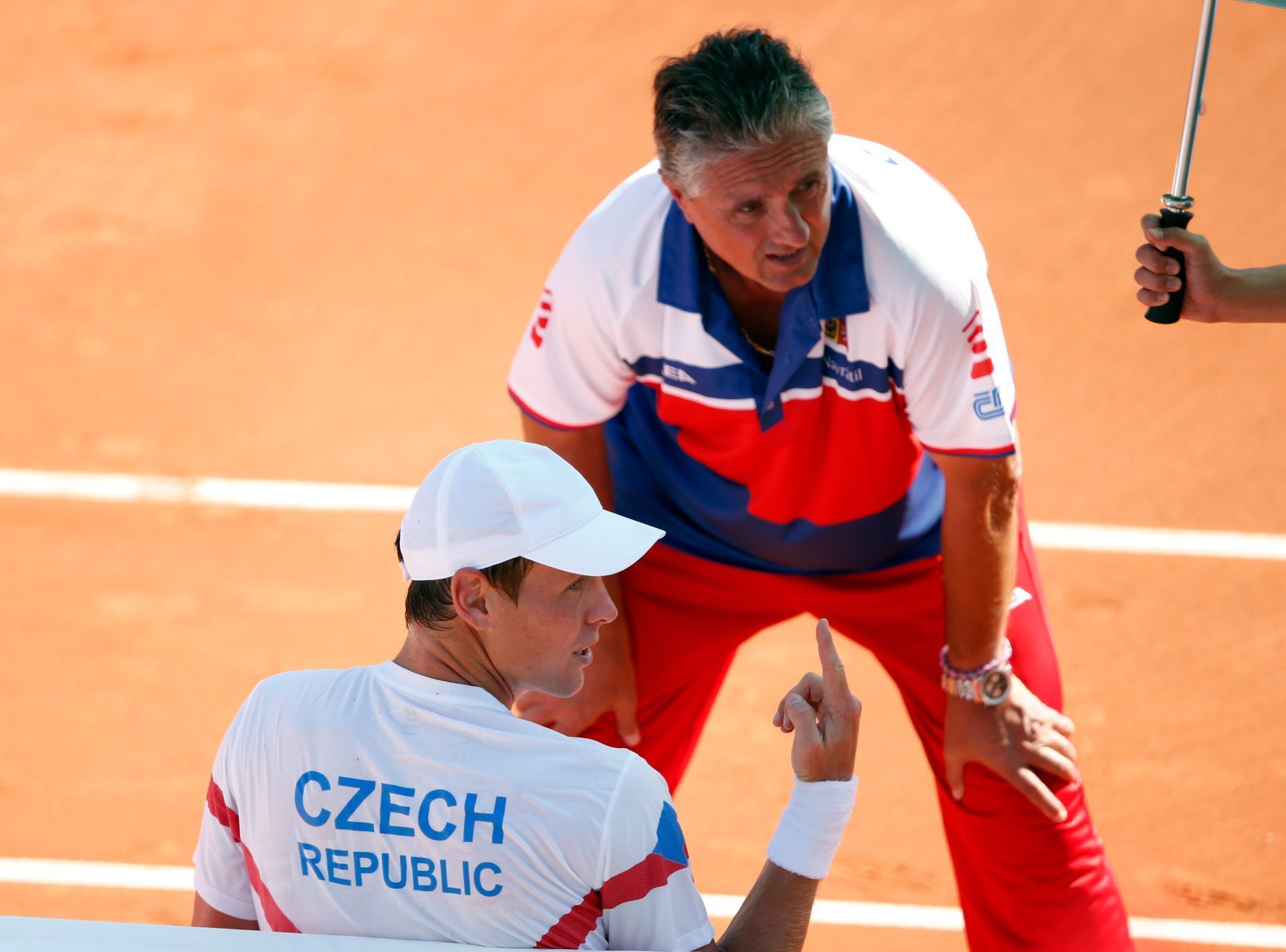 Tomáš Berdych a Jaroslav Navrátil v semifinále Davis Cupu 2014