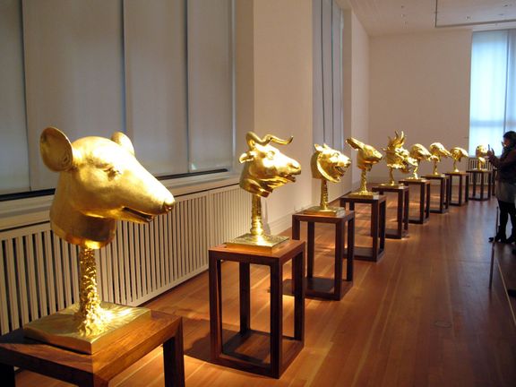 Výstava čínského umělce v Berlíně v roce 2014.