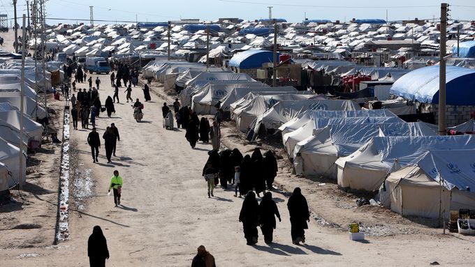 Uprchlický tábor al-Húl v Sýrii.