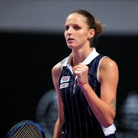 Karolína Plíšková Karolína Plíšková v semifinále Turnaje mistryň 2019 proti Ashleigh Bartyové
