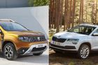 Dacia Duster proti Škodě Karoq. Známe hlavní trumfy nejžádanějších SUV v Česku