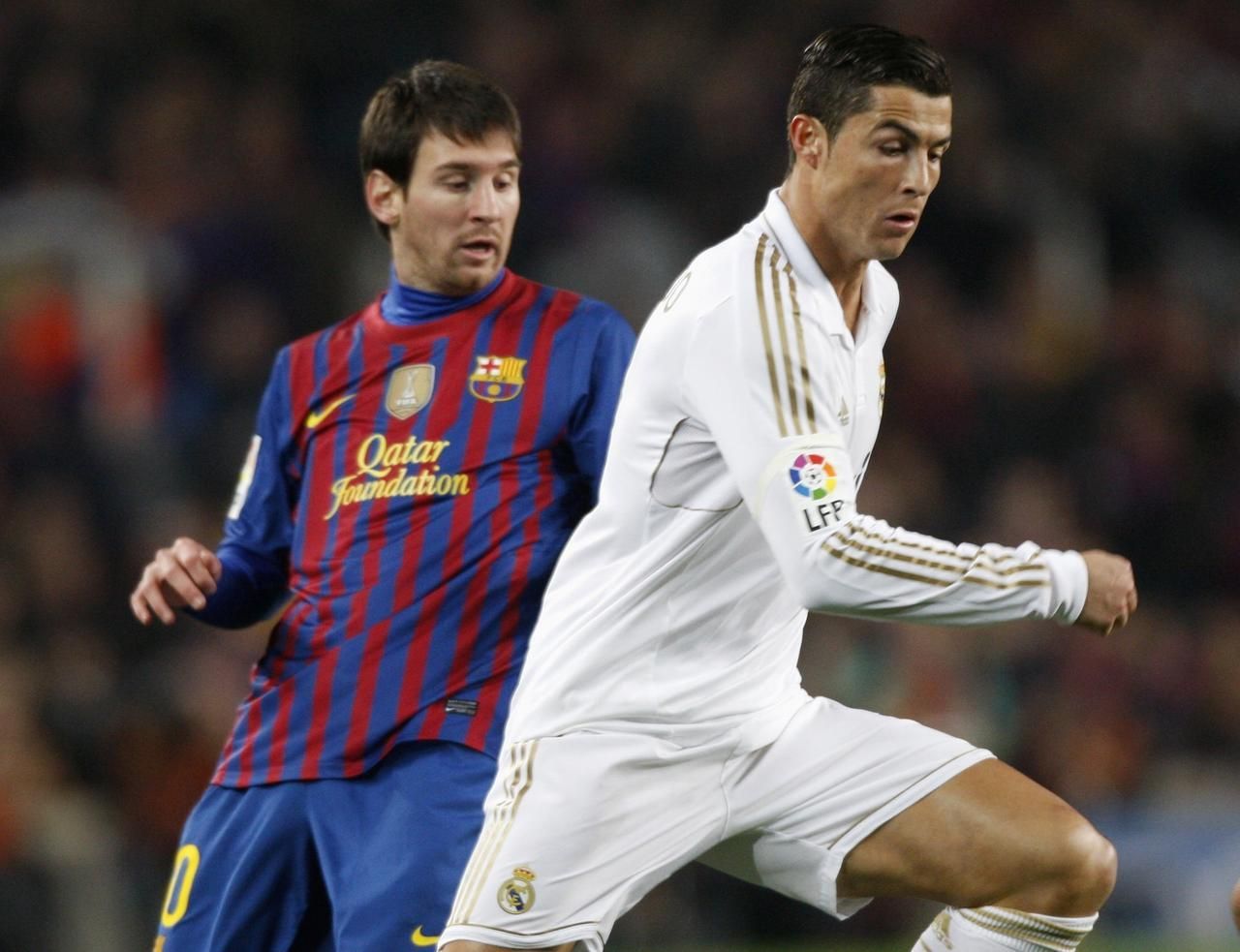 Španělský pohár: Barcelona - Real Madrid (Messi, Ronaldo)
