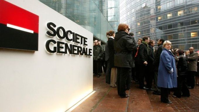 Úředníci Société Générale dnes stávkovali. Ilustrační foto.