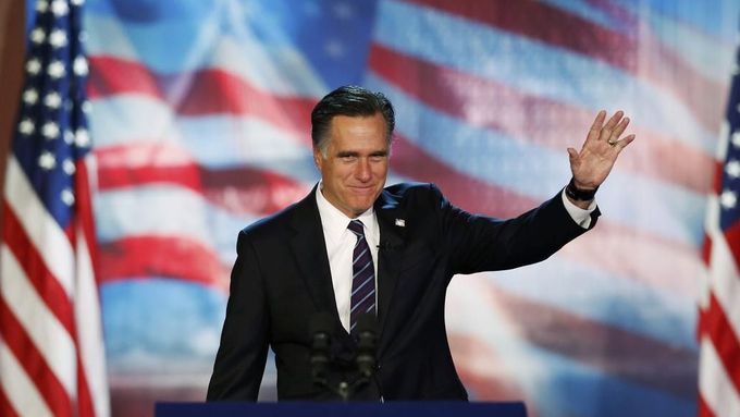 Mitt Romney na snímku po volbách 2012.