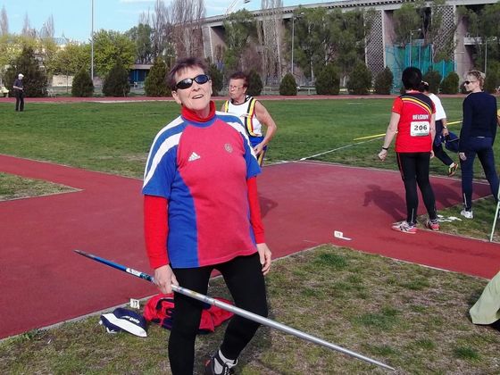 Z nejnovějších úspěchů Jarmily Klimešové st. Aktivní senioři - světová jednička v oštěpu Jarmila Klimešová st.