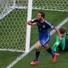MS 2014, Argentina-Německo: Gonzalo Higuain slaví neuznaný gól