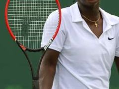 Jamea Jacksonová během prvního zápasu s použitím Jestřábího oka v Miami