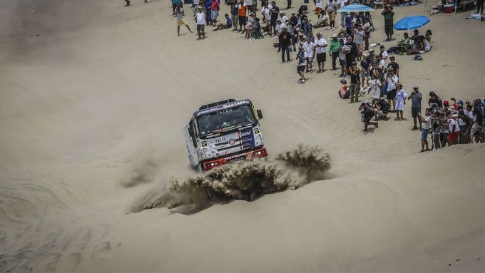 Martin Kolomý na trati Rallye Dakar.