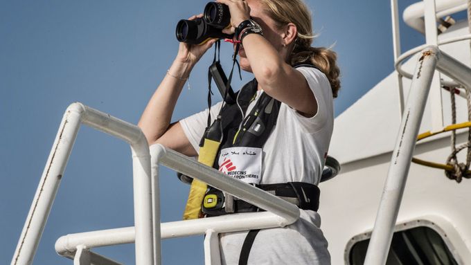 Lindis Hurum strávila letošní léto na záchranné lodi MSF ve Středozemním moři.