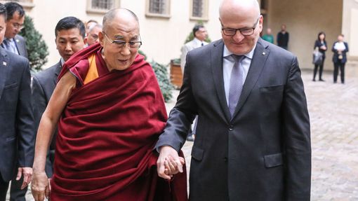 Daniel Herman a Jeho Svatost dalajlama.