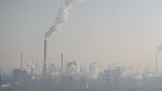 Znečištěné ovzduší v Číně.