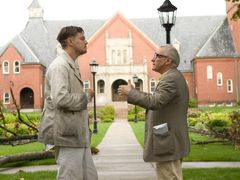 Leonardo DiCaprio a Martin Scorsese při natáčení Prokletého ostrova v roce 2010.