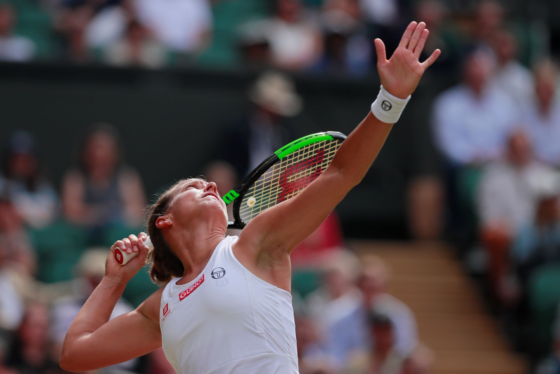 Barbora Strýcová ve čtvrtfinále Wimbledonu 2019