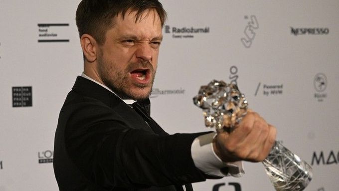 Jiří Mádl s Českým lvem.