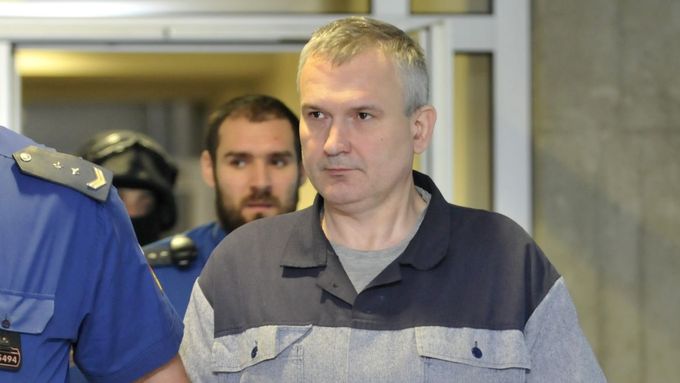 Šéf lihové mafie Radek Březina u soudu.