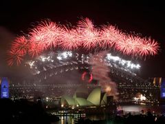 Novoroční oslavy v Sydney.