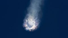 An unmanned SpaceX Falcon 9 rocket explodes after liftoff from Cape Canaveral