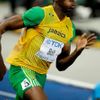 Bolt při běhu na 200 metrů