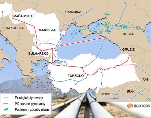 Plynovody Nabucco a South Stream