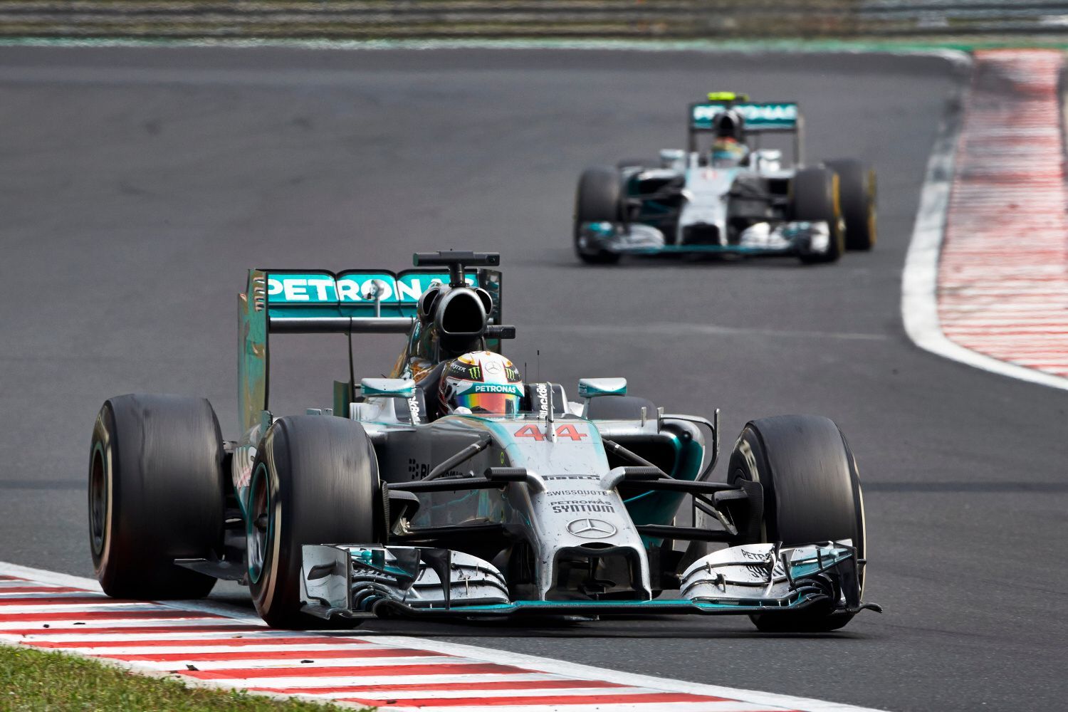 F1, VC Maďarska 2014: Lewis Hamilton a Nico Rosberg (Mercedes)