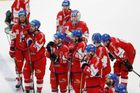 Smutek českých hokejistů po prohře se Švýcarskem