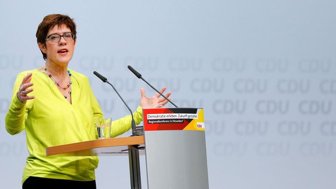 Nástupkyně Angely Merkelové v CDU Annegret Krampová-Karrenbauerová.
