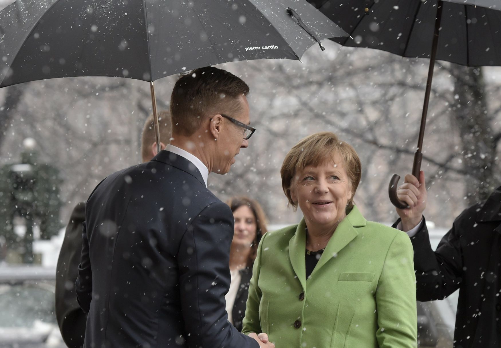 Alexander Stubb a Angela Merkelová v roce 2015.