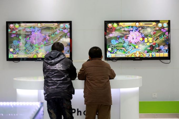 Čínští hráči videoher. Ilustrační foto.