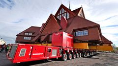 Norsko, Kiruna, kostel, doly, stěhování, přesun