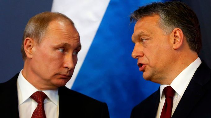 Viktor Orbán (vpravo) a Vladimir Putin.