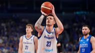 Vít Krejčí v zápase ME v basketbalu 2025 proti Estonsku