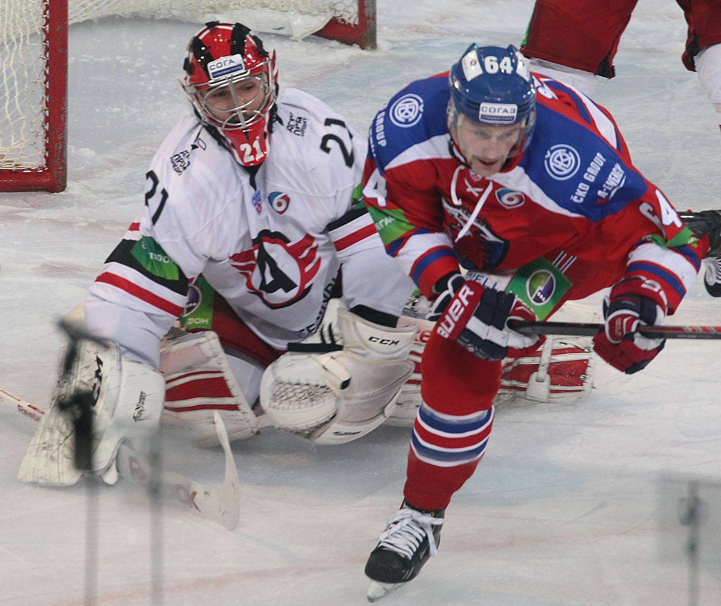 KHL, Lev Praha - Jekatěrinburg: Jiří Sekáč - Jakub Kovář