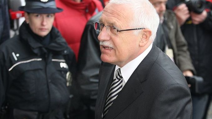 President Václav Klaus famous for opposing Lisbon Treaty