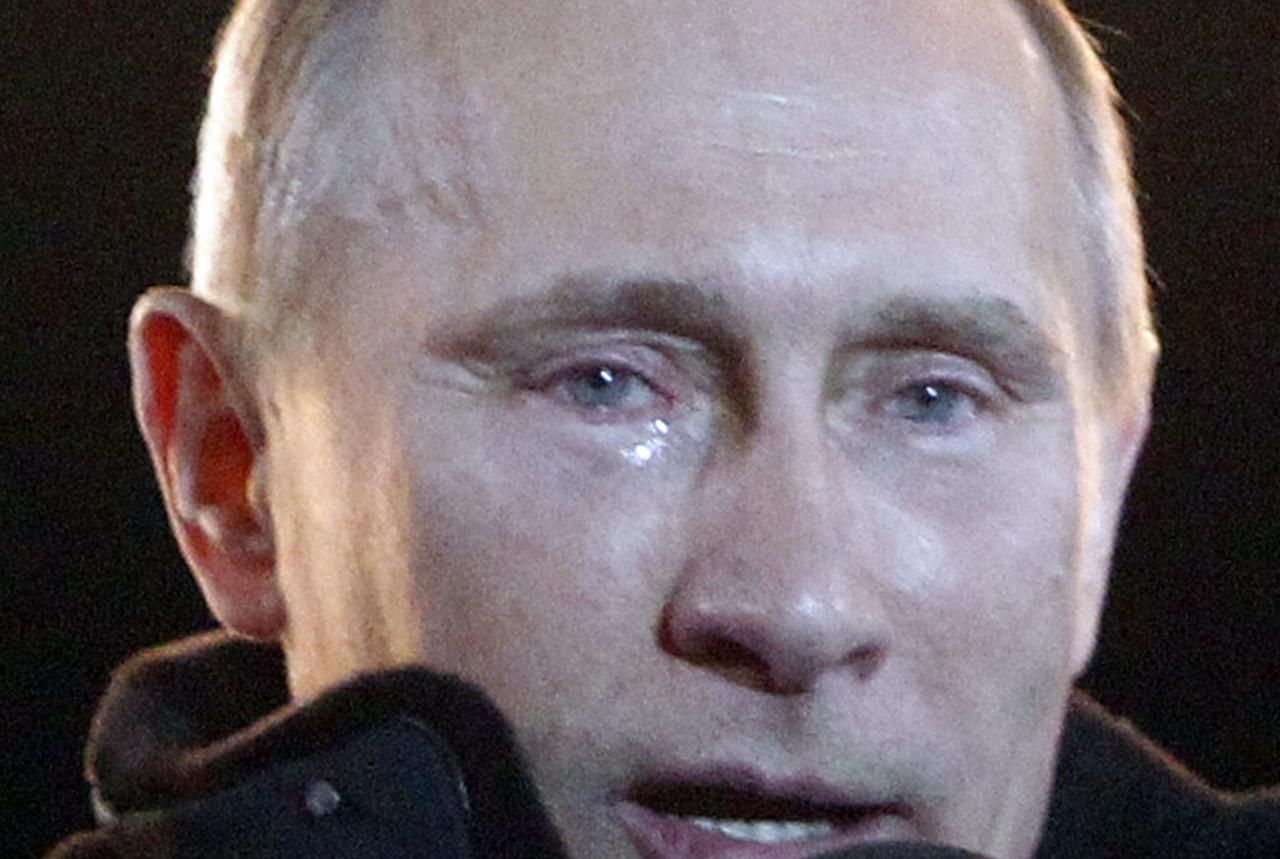 Putin se slzami dojetí v očích - ruské volby