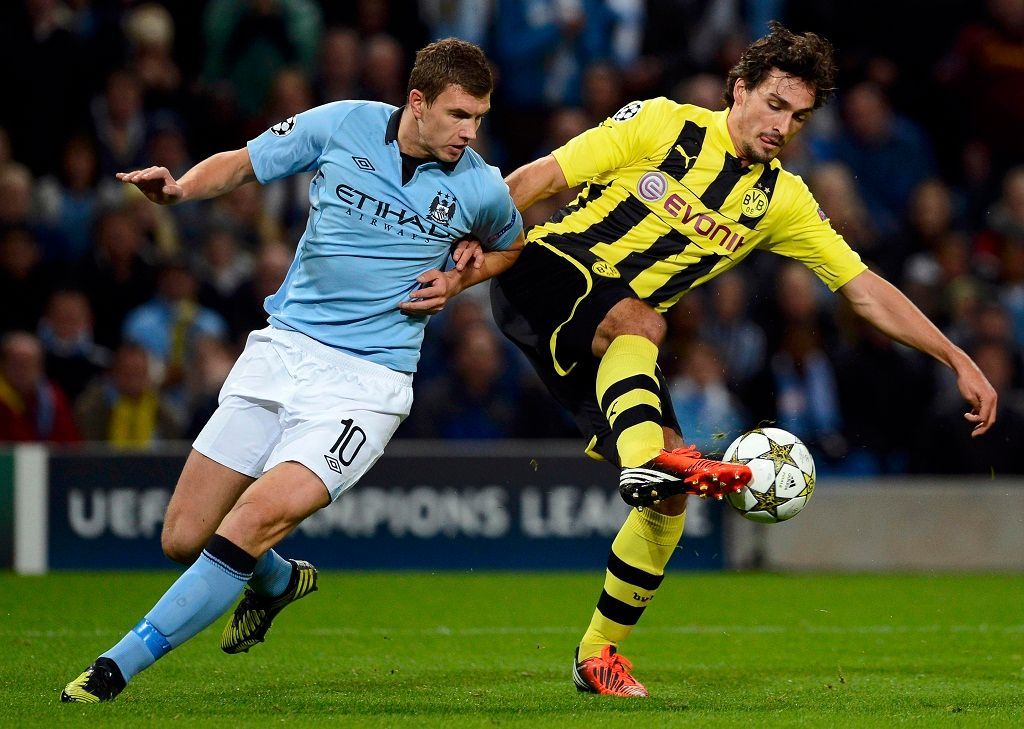 Manchester City vs. Borussia Dortmund, Liga mistrů (Džeko a Hummels)