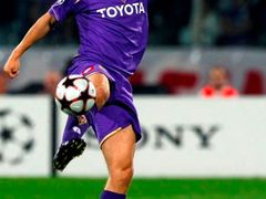 Stevan Jovetič lavní hvězdou zápasu Fiorentiny s Liverpoolem.