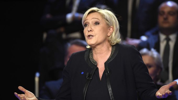 Kandidátka na francouzskou prezidentku Marine Le Penová.