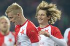 fotbal, Fortuna:Liga 2018/2019, Slavia - Baník Ostrava, Michal Frydrych, autor třetího gólu