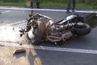 Nehoda na Barum rallye: Závodník se srazil s motorkou