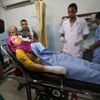Palestina - zranění - izrael - nálet - žena - gaza