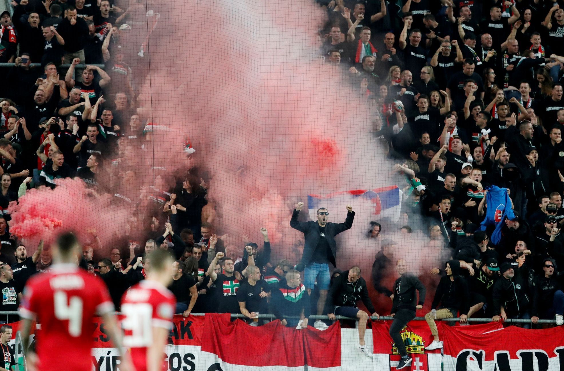 fotbal, kvalifikace ME 2020, Maďarsko - Slovensko, fanoušci