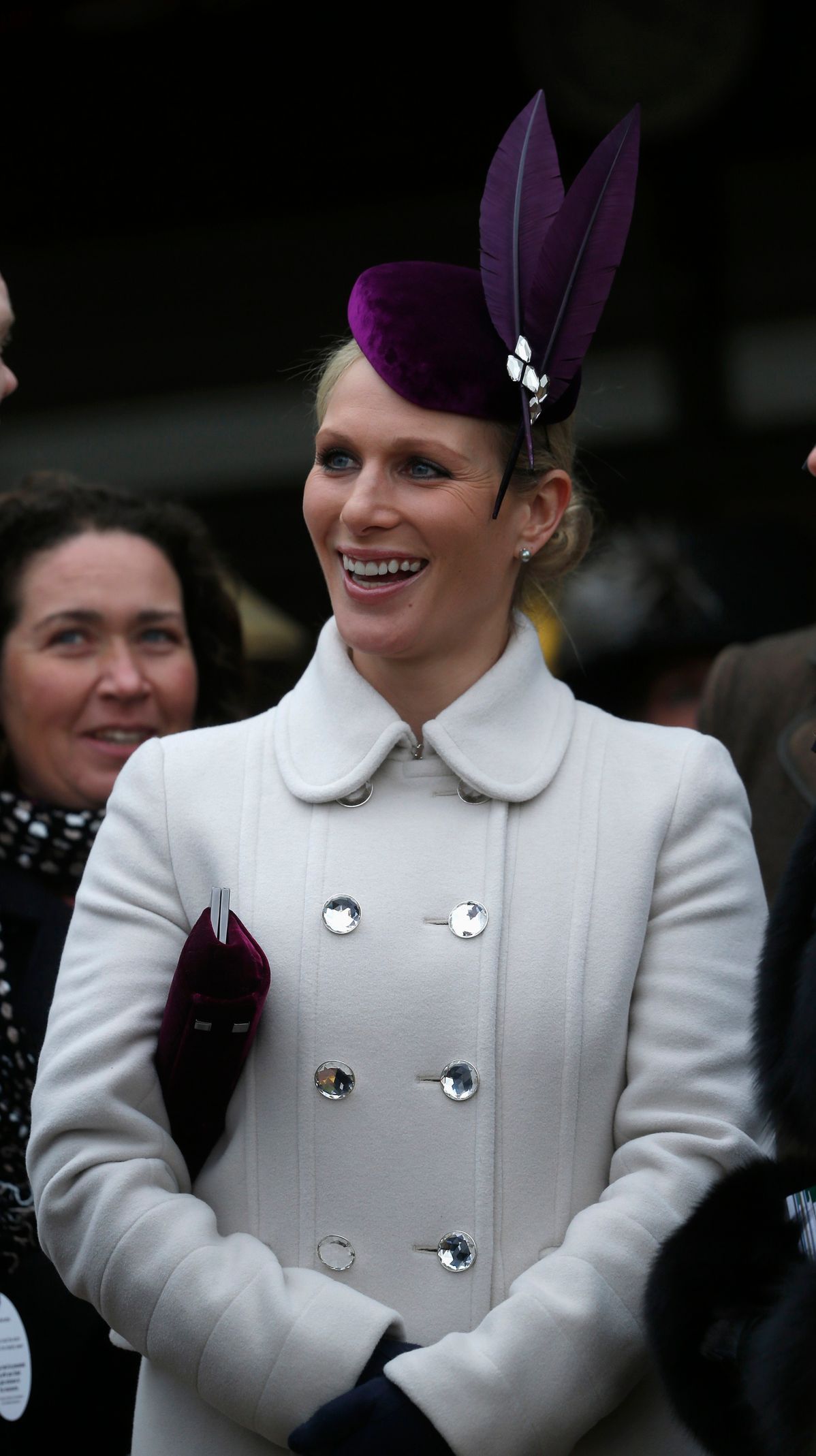 Zara Phillips na dostizích v Cheltehamu