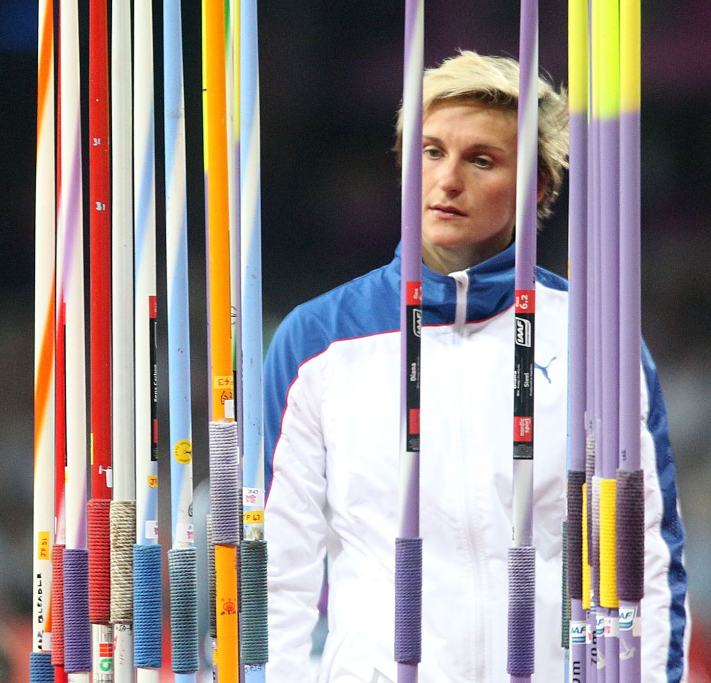 Barbora Špotáková ve finále oštěpu na OH 2012