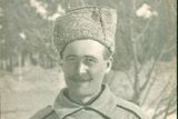 Karlův starší bratr František Kutlvašr jako čs. legionář, zima 1916/1917. František padl v bitvě u Zborova 2. července 1917.