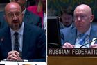 Video: Tvrdá kritika Ruska na půdě <strong>OSN</strong>. Putinův diplomat raději opustil místnost