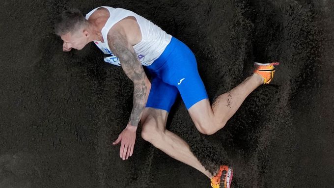 Český dálkař Radek Juška v kvalifikaci MS 2025 v Tokiu