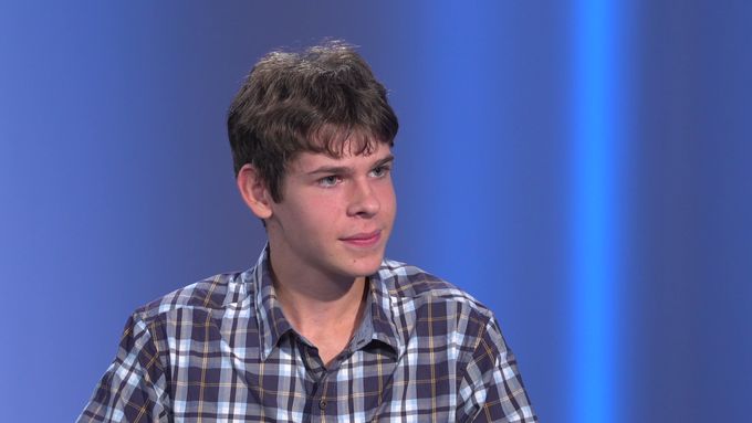 Mladý rybář a zálesák Matěj Houška v pořadu Spotlight.