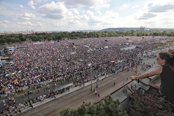 Demonstrace Milionu chvilek na Letné v červnu 2019 byla největší od roku 1989. Proti Andreji Babišovi přišlo protestovat 283 tisíc lidí.